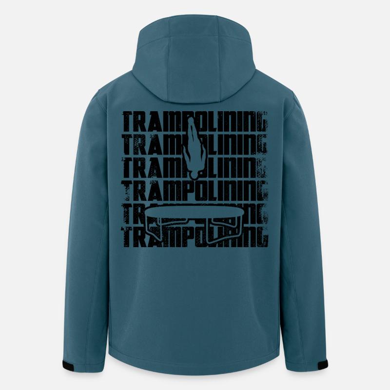Trampolinist - Recycelte Männer Softshell-Jacke von Stanley/Stella - Dunkles Petrol