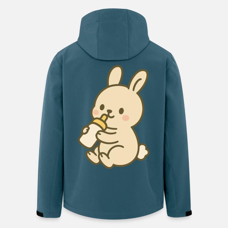 Fläschchen-Häschen - Recycelte Männer Softshell-Jacke von Stanley/Stella - Dunkles Petrol