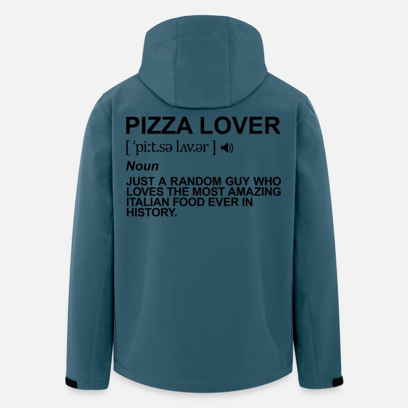 Pizza Liebhaber Bedeutung - Recycelte Männer Softshell-Jacke von Stanley/Stella - Dunkles Petrol