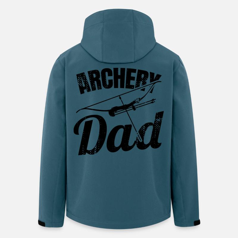 Bogenschießen Papa - Recycelte Männer Softshell-Jacke von Stanley/Stella - Dunkles Petrol