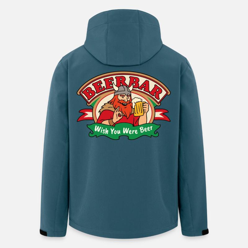 Beer Viking Vibes - Recycelte Männer Softshell-Jacke von Stanley/Stella - Dunkles Petrol
