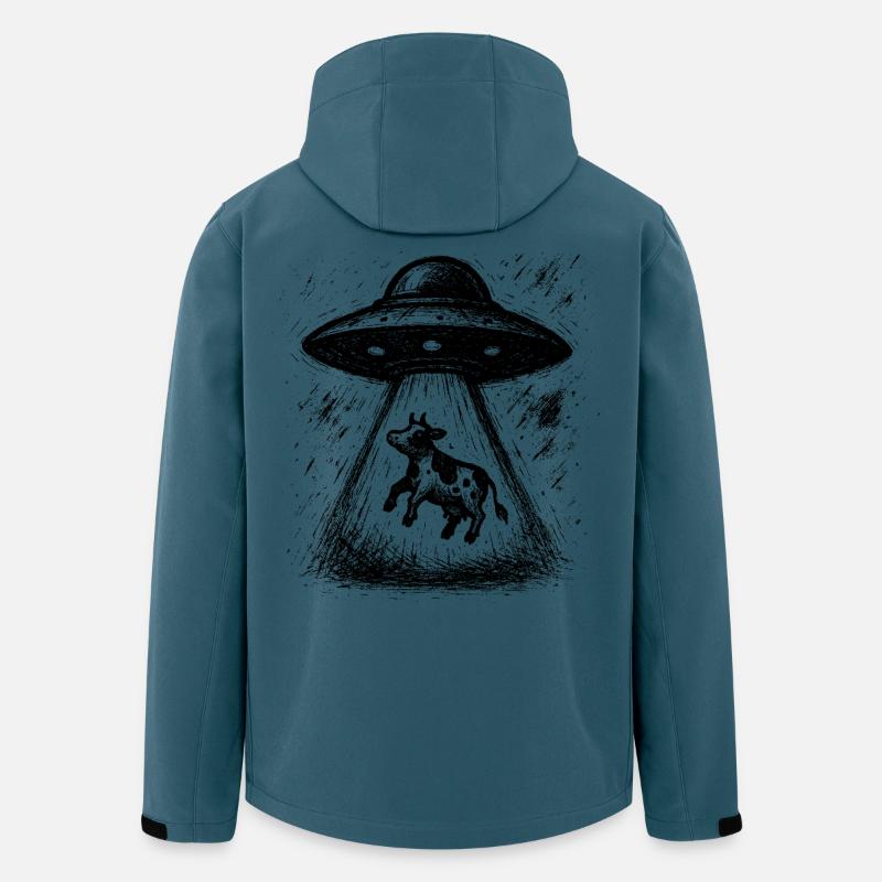 Möge die Milch mit dir sein - Recycelte Männer Softshell-Jacke von Stanley/Stella - Dunkles Petrol