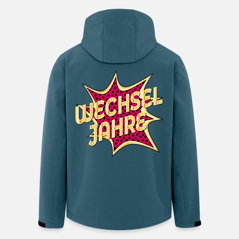 WECHSELJAHRE MENOPAUSE KLIMAKTERIUM - Recycelte Männer Softshell-Jacke von Stanley/Stella - Dunkles Petrol