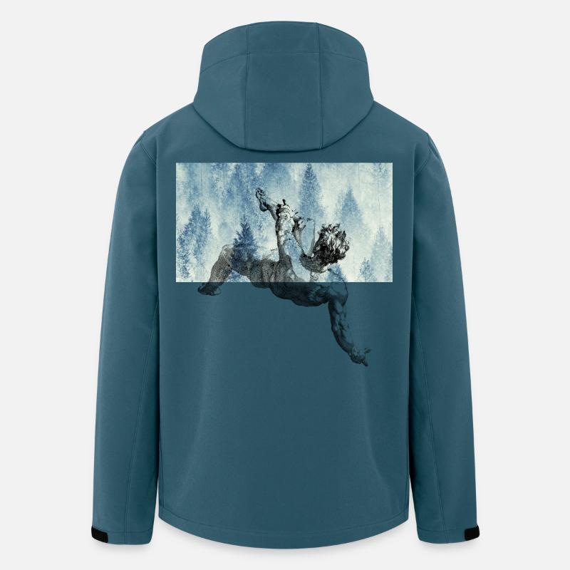 Der Untergang des majestätischen Ikarus - Recycelte Männer Softshell-Jacke von Stanley/Stella - Dunkles Petrol