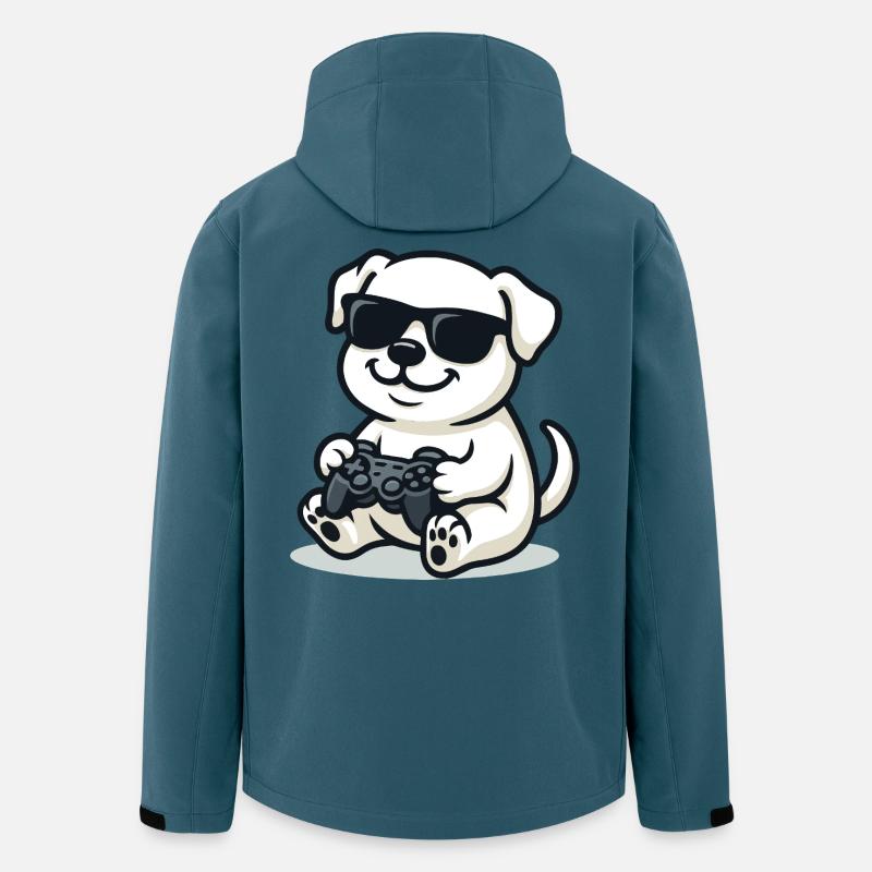 Controller Pup - Recycelte Männer Softshell-Jacke von Stanley/Stella - Dunkles Petrol