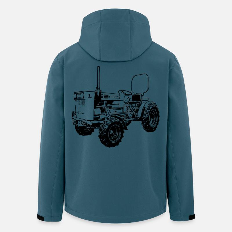 A45 Kulttraktor - Recycelte Männer Softshell-Jacke von Stanley/Stella - Dunkles Petrol
