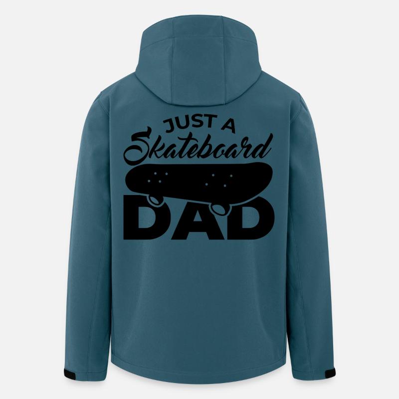 Skateboard Vater - Recycelte Männer Softshell-Jacke von Stanley/Stella - Dunkles Petrol