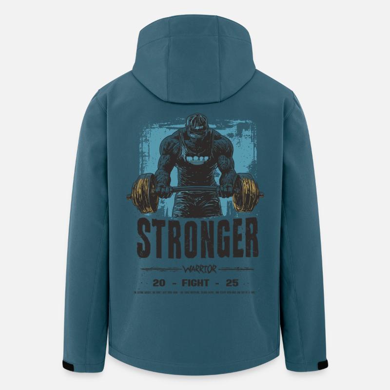 Stronger - Recycelte Männer Softshell-Jacke von Stanley/Stella - Dunkles Petrol