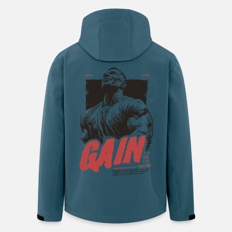 Kampfgeist  - Recycelte Männer Softshell-Jacke von Stanley/Stella - Dunkles Petrol