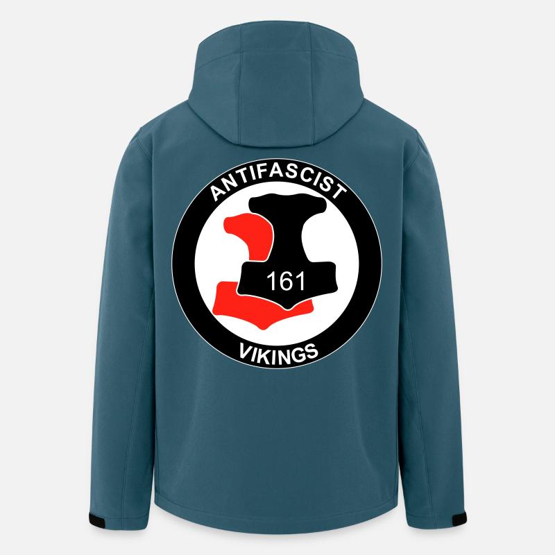 Antifa Vikings - Recycelte Männer Softshell-Jacke von Stanley/Stella - Dunkles Petrol
