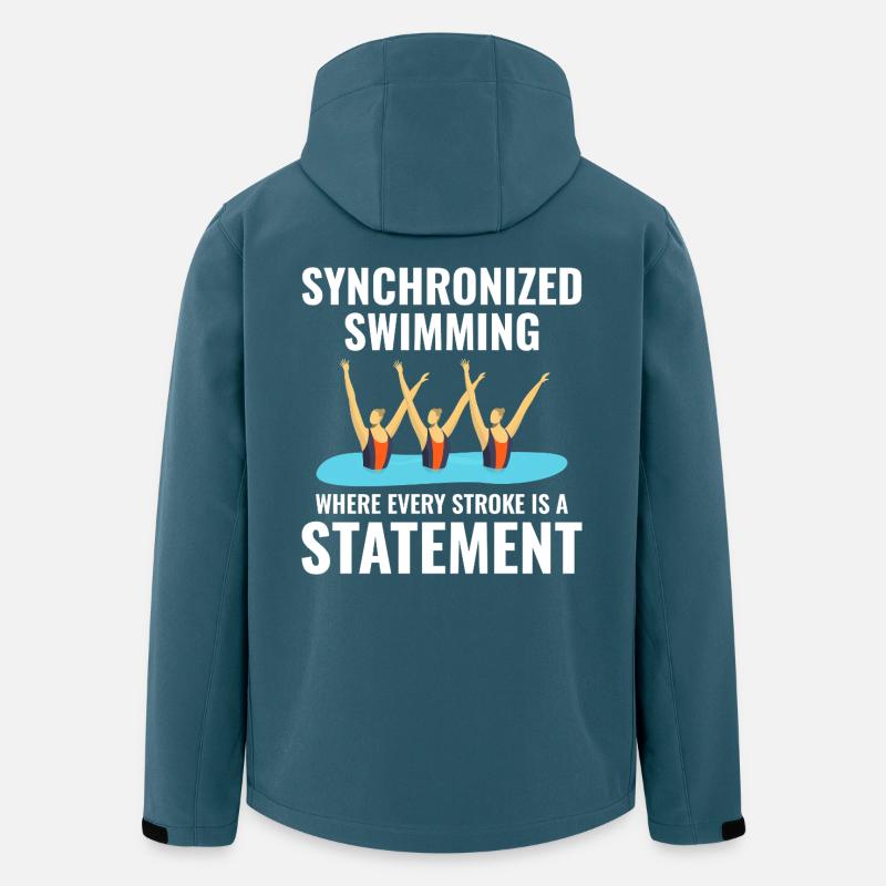 Erklärung zum Synchronschwimmen - Recycelte Männer Softshell-Jacke von Stanley/Stella - Dunkles Petrol