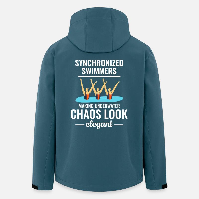 Le chaos sous-marin des nageuses synchronisées - Veste softshell homme en polyester recyclé Stanley/Stella - bleu pétrole foncé