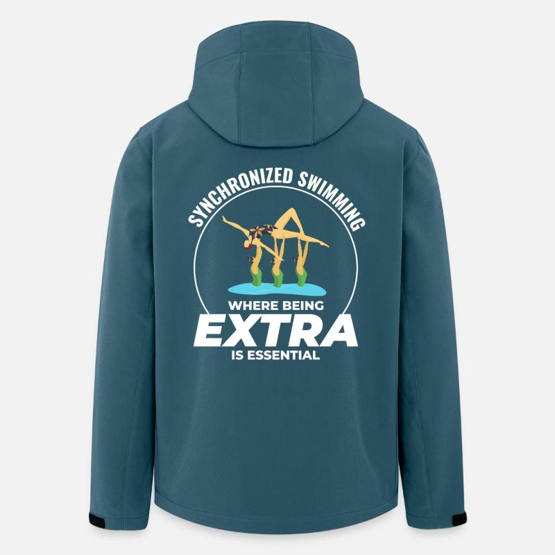 Synchronschwimmen, wo man extra ist - Recycelte Männer Softshell-Jacke von Stanley/Stella - Dunkles Petrol