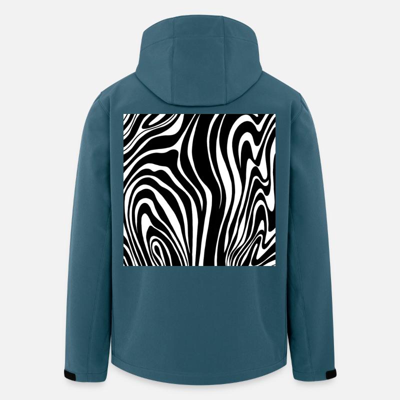 Zebrastreifen Raute - Recycelte Männer Softshell-Jacke von Stanley/Stella - Dunkles Petrol
