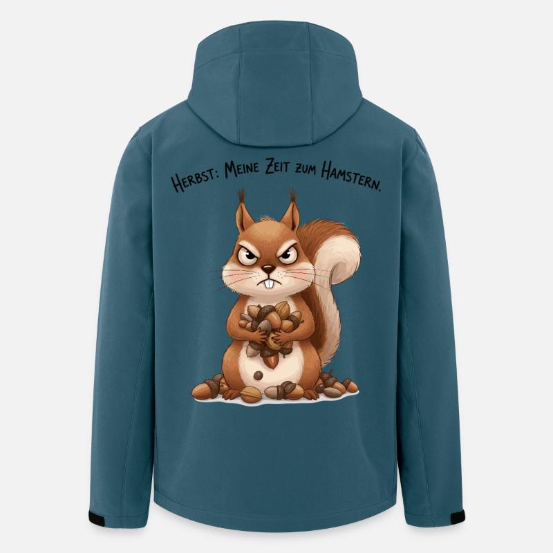 L’automne : mon temps pour thésauriser - Veste softshell homme en polyester recyclé Stanley/Stella - bleu pétrole foncé
