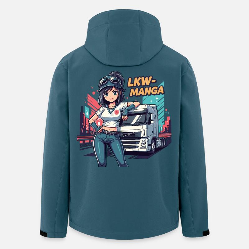 Truck Manga - Men’s Recycled Softshell Jacket Discoverer by Stanley/Stella - stargazer