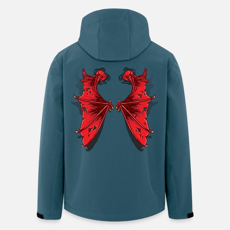 Drachenflügel - Recycelte Männer Softshell-Jacke von Stanley/Stella - Dunkles Petrol