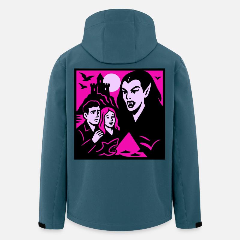 Comtesse vampire - Veste softshell homme en polyester recyclé Stanley/Stella - bleu pétrole foncé