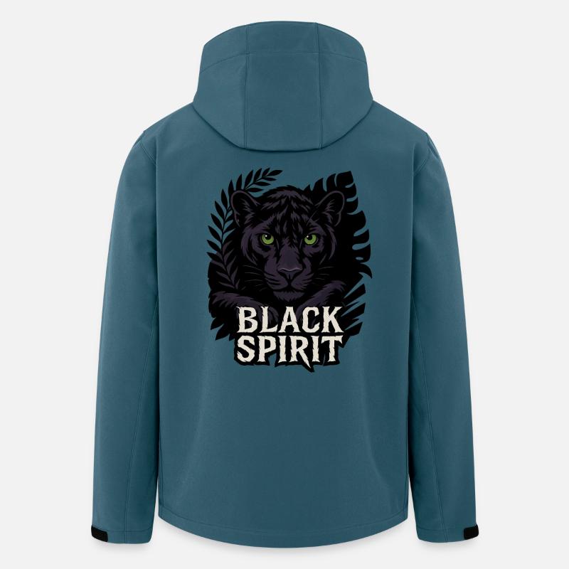 Schwarzgeist – Panther - Recycelte Männer Softshell-Jacke von Stanley/Stella - Dunkles Petrol