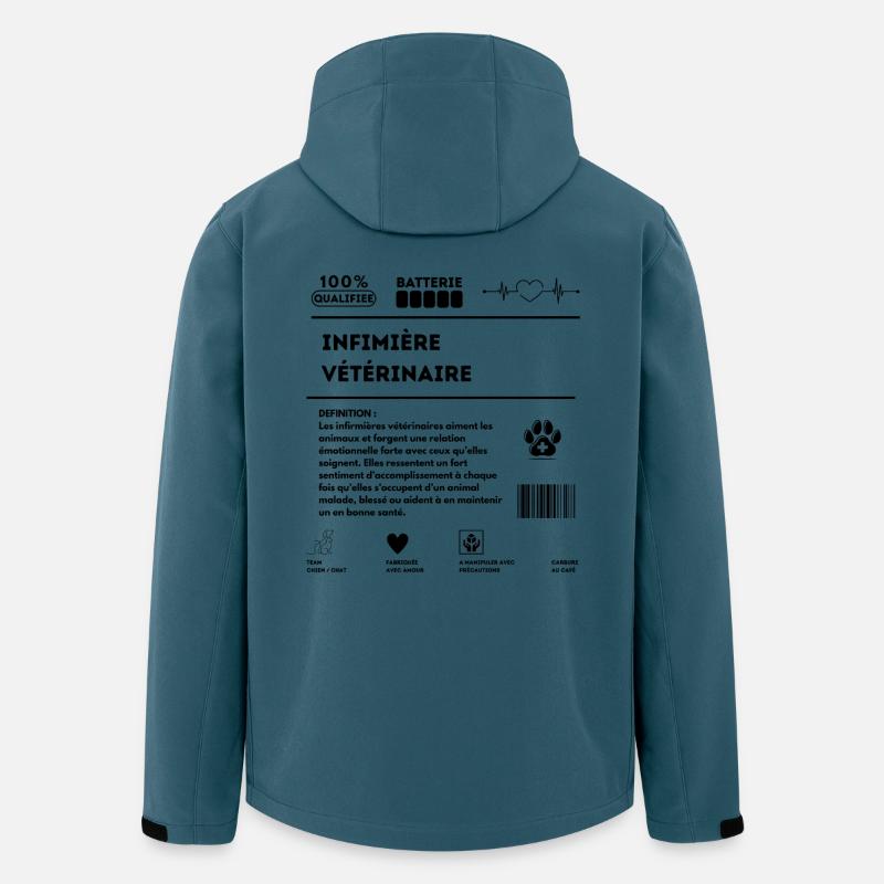 ASV_chien_chat_-1- - Recycelte Männer Softshell-Jacke von Stanley/Stella - Dunkles Petrol