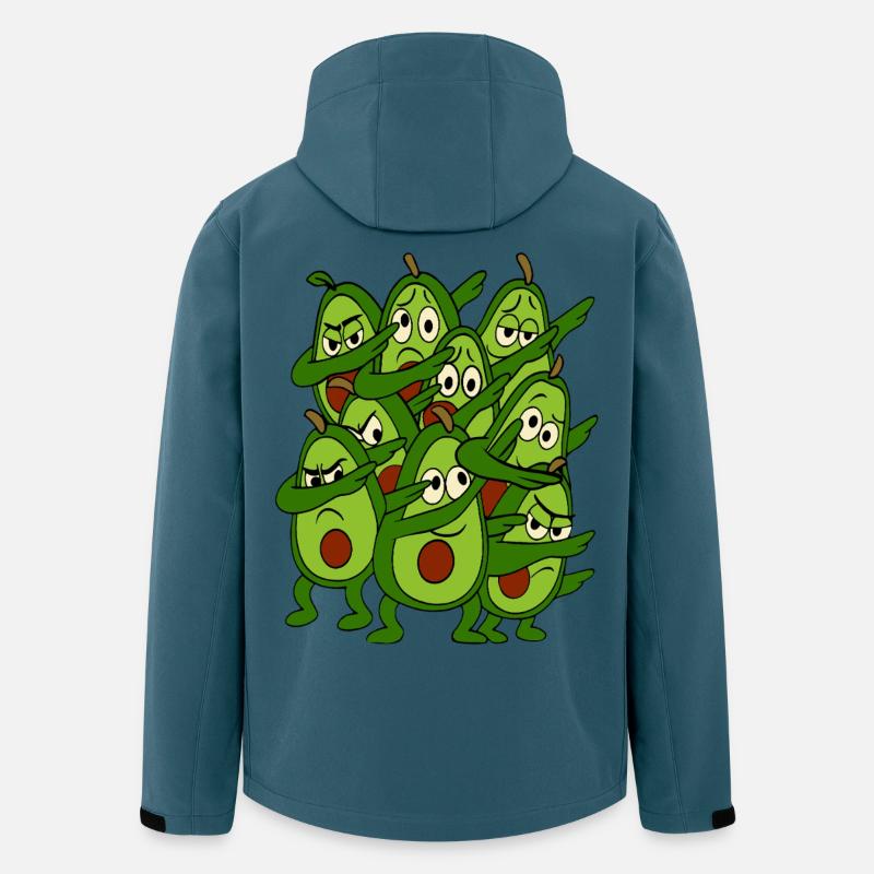 Dabbing Tanzende Avocados  - Recycelte Männer Softshell-Jacke von Stanley/Stella - Dunkles Petrol