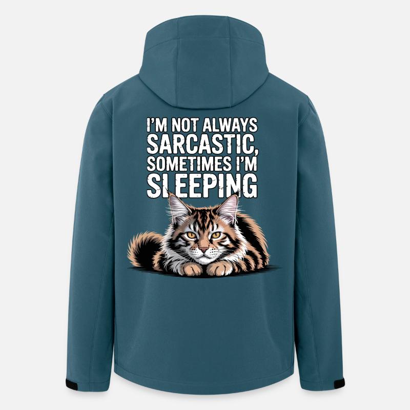 Sarkastischer Katzenschlaf - Recycelte Männer Softshell-Jacke von Stanley/Stella - Dunkles Petrol