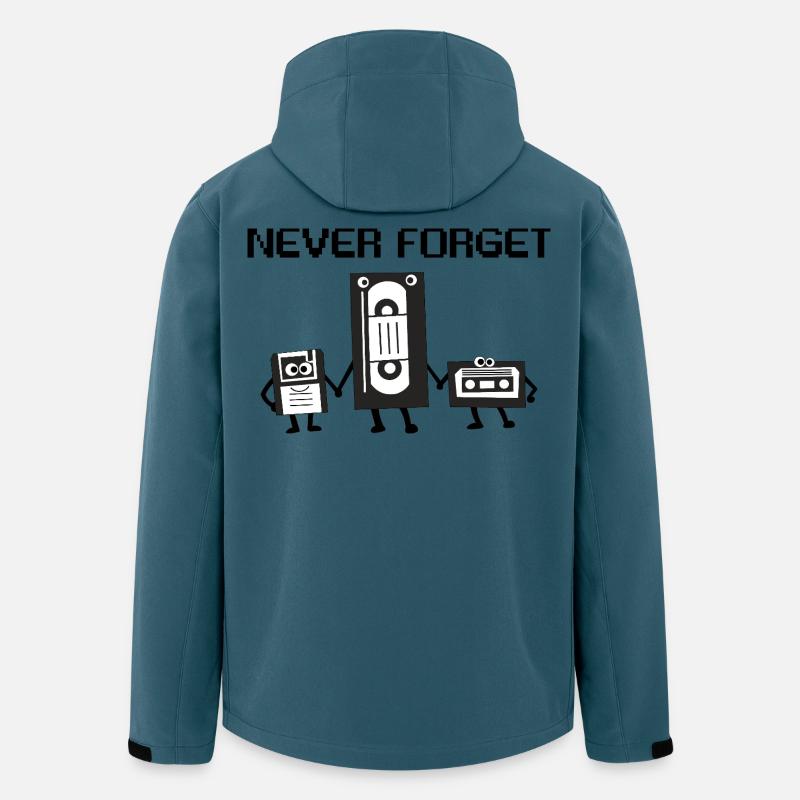 Retro Ghettoblaster Trio - Recycelte Männer Softshell-Jacke von Stanley/Stella - Dunkles Petrol