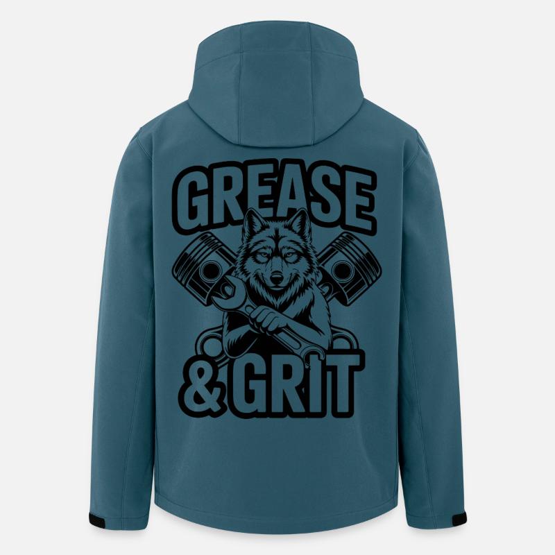 Wolf Mechaniker - Recycelte Männer Softshell-Jacke von Stanley/Stella - Dunkles Petrol