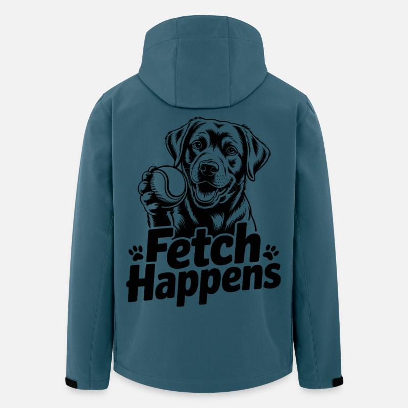 La récupération se produit - Veste softshell homme en polyester recyclé Stanley/Stella - bleu pétrole foncé