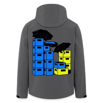 Art de la caisse de bière - Veste softshell homme en polyester recyclé Stanley/Stella -  - Dos - AI Model Male 185 light (185cm)