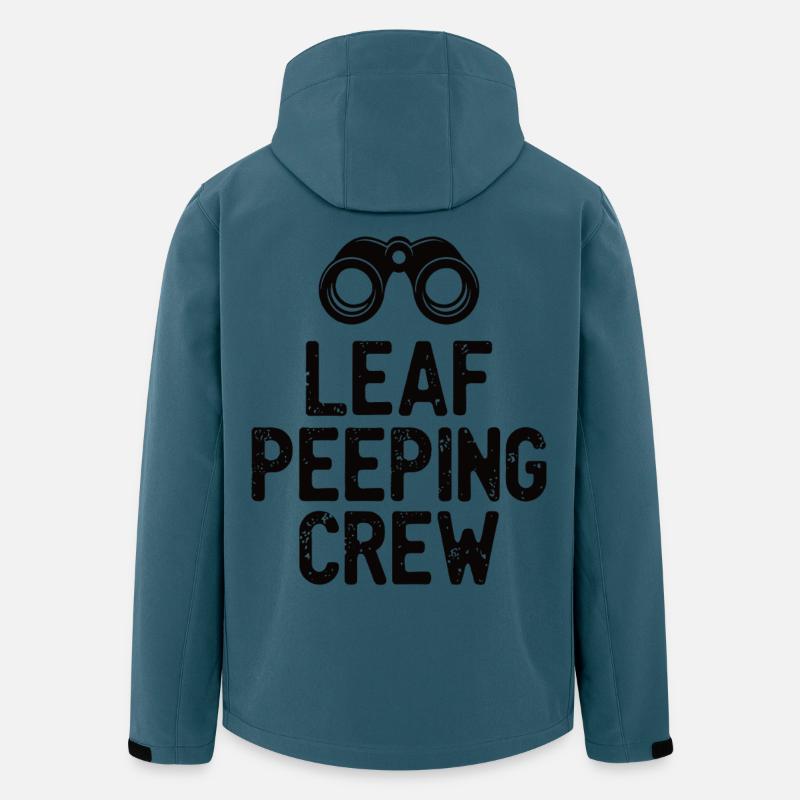 Leaf Peeping Crew Spruch Zitat - Recycelte Männer Softshell-Jacke von Stanley/Stella - Dunkles Petrol