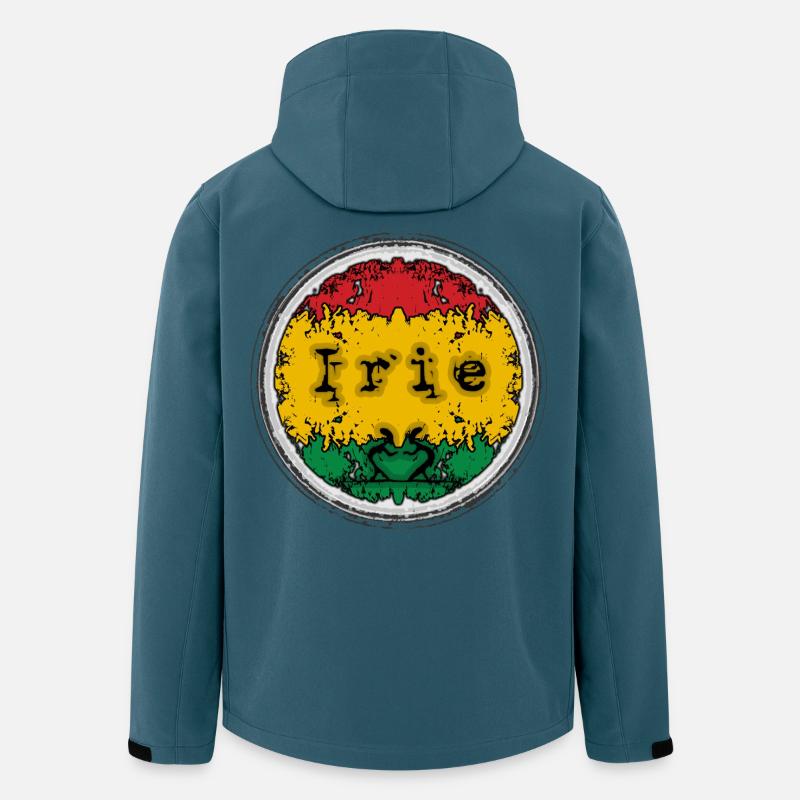 Reggae Irie - Recycelte Männer Softshell-Jacke von Stanley/Stella - Dunkles Petrol