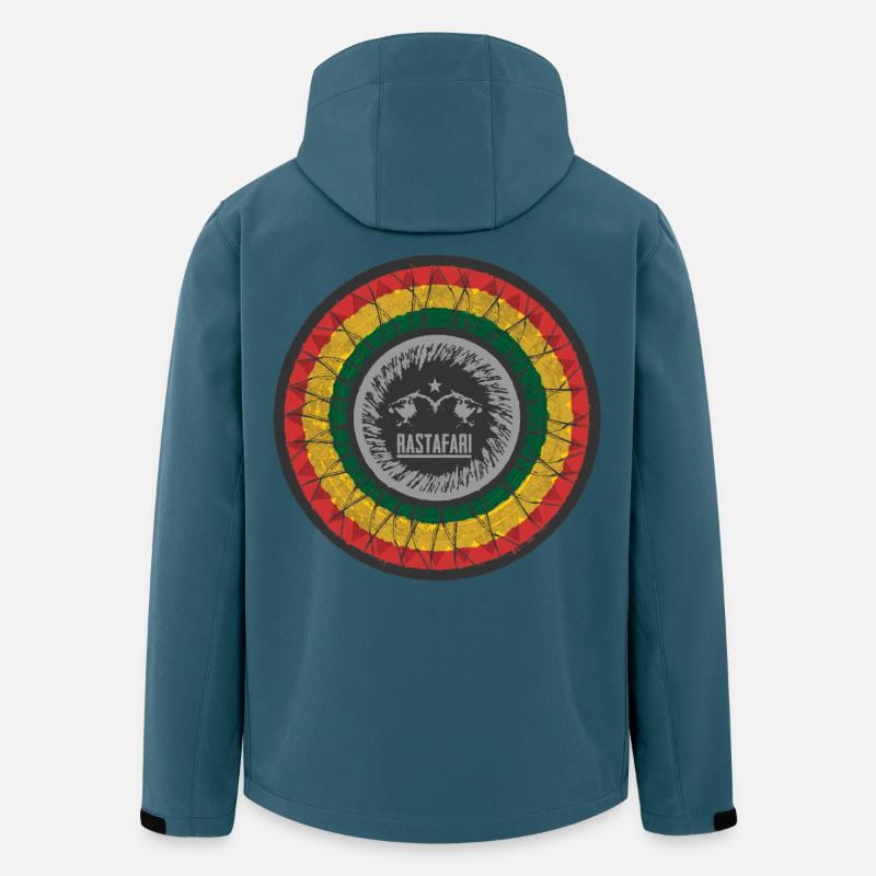 Rastafari Tierkreis Juwelendesign - Recycelte Männer Softshell-Jacke von Stanley/Stella - Dunkles Petrol