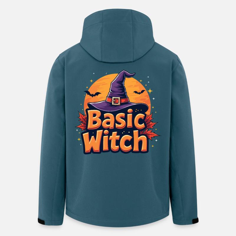Basic Witch Halloween-Spruch - Recycelte Männer Softshell-Jacke von Stanley/Stella - Dunkles Petrol
