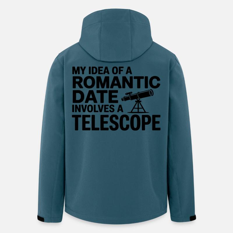 Sternbeobachtung Date Night Idee Astronomie - Recycelte Männer Softshell-Jacke von Stanley/Stella - Dunkles Petrol