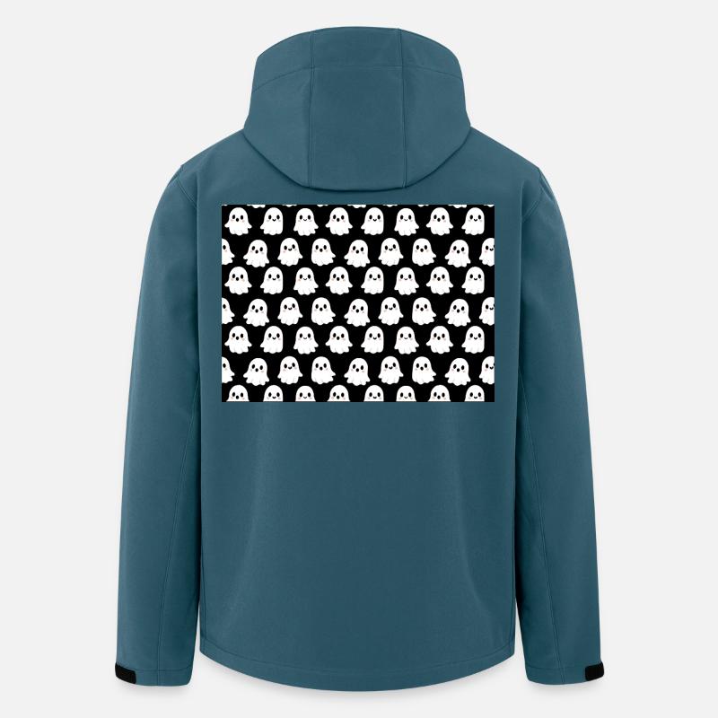 Cute Ghosts Pattern - Men’s Recycled Softshell Jacket by Stanley/Stella - stargazer