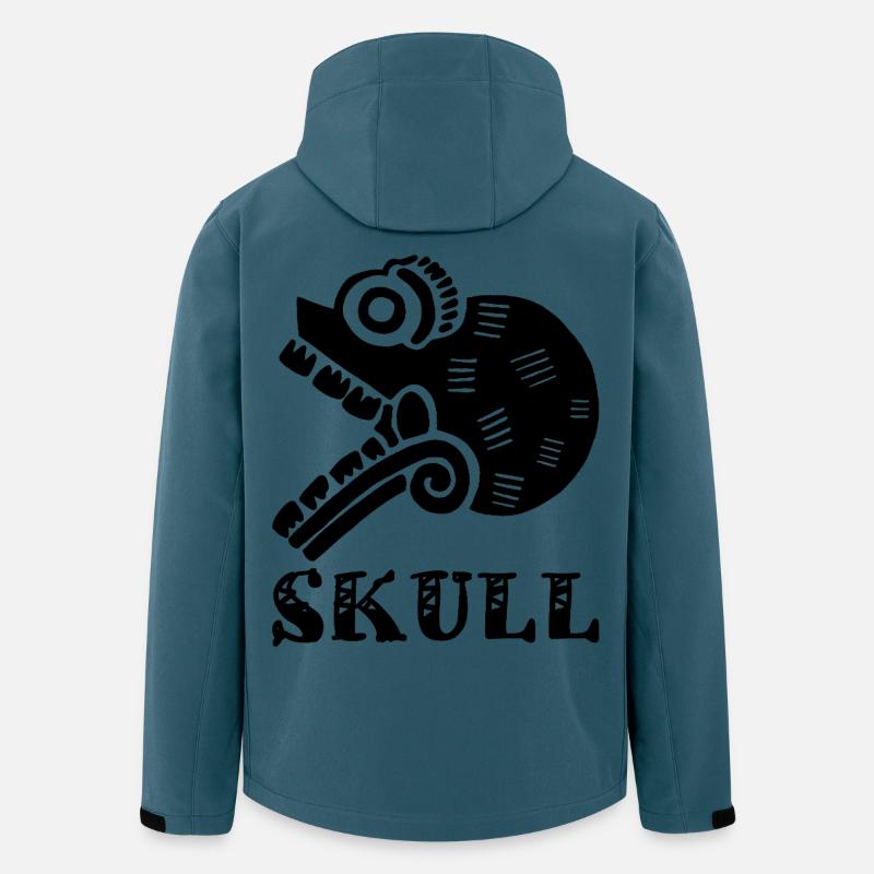 Schwarzer Stammesschädel - Recycelte Männer Softshell-Jacke von Stanley/Stella - Dunkles Petrol