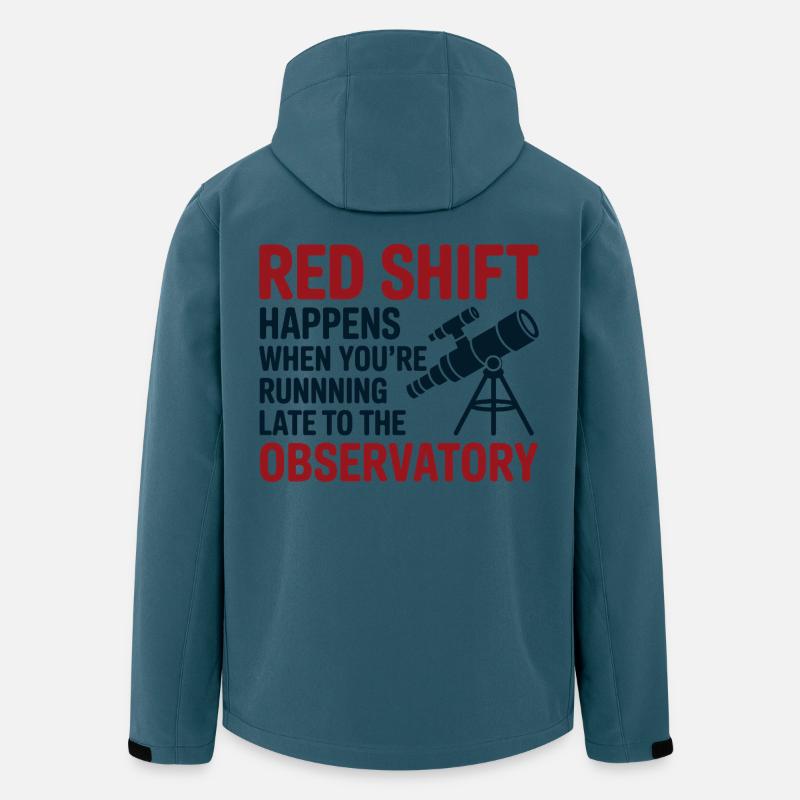 Red Shift Observatory Running Late  - Men’s Recycled Softshell Jacket by Stanley/Stella - stargazer