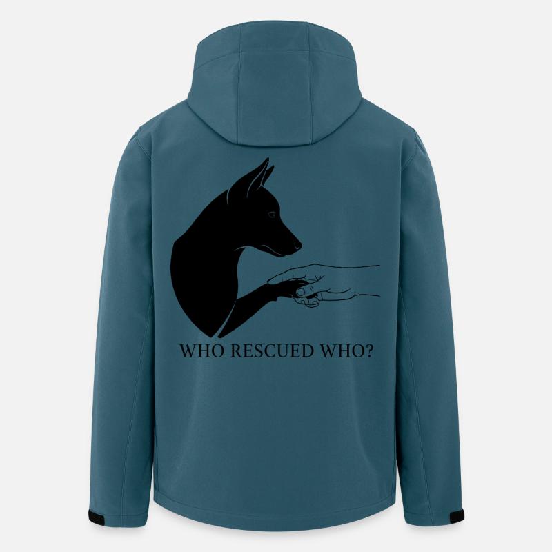 Dog Rescue Love - Men’s Recycled Softshell Jacket Discoverer by Stanley/Stella - stargazer