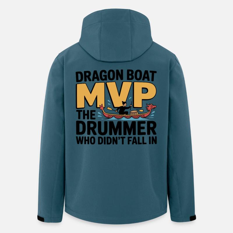 Drachenboot - Recycelte Männer Softshell-Jacke von Stanley/Stella - Dunkles Petrol