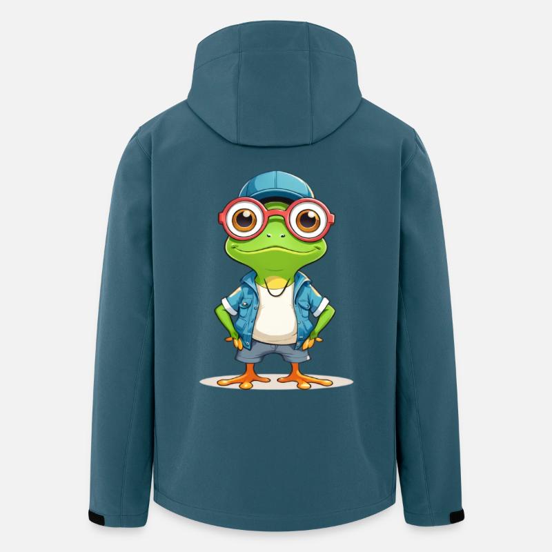 Grenouille décontractée en tenue d'été - Veste softshell homme en polyester recyclé Stanley/Stella - bleu pétrole foncé