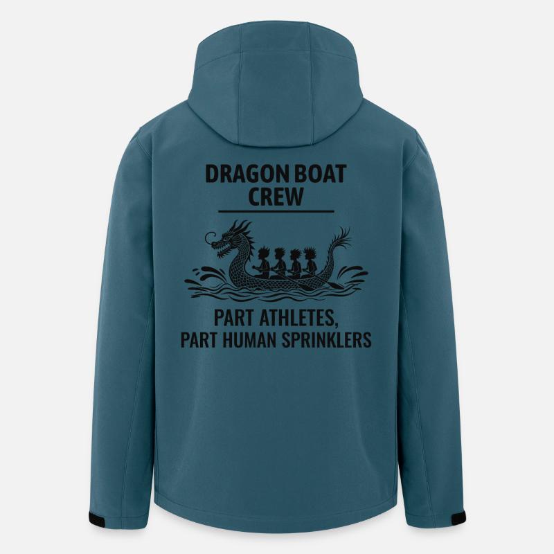 Drachenboot-Team Wasserspaß - Recycelte Männer Softshell-Jacke von Stanley/Stella - Dunkles Petrol