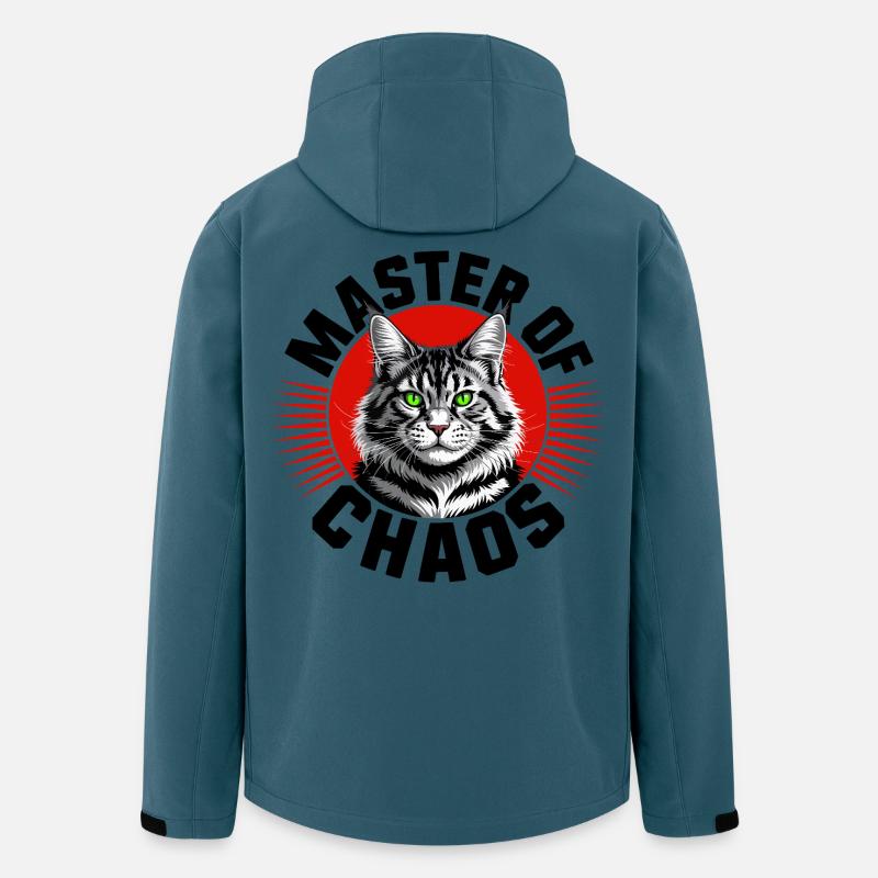 Meister der Chaoskatze - Recycelte Männer Softshell-Jacke von Stanley/Stella - Dunkles Petrol