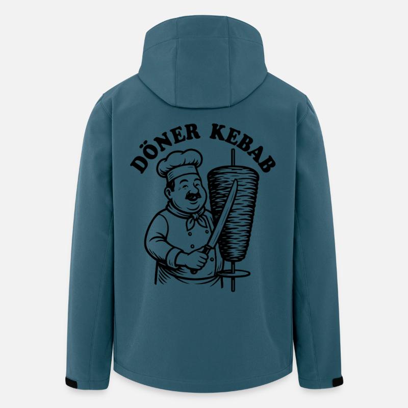 Döner Kebab - Fast Food - Spruch - Recycelte Männer Softshell-Jacke von Stanley/Stella - Dunkles Petrol