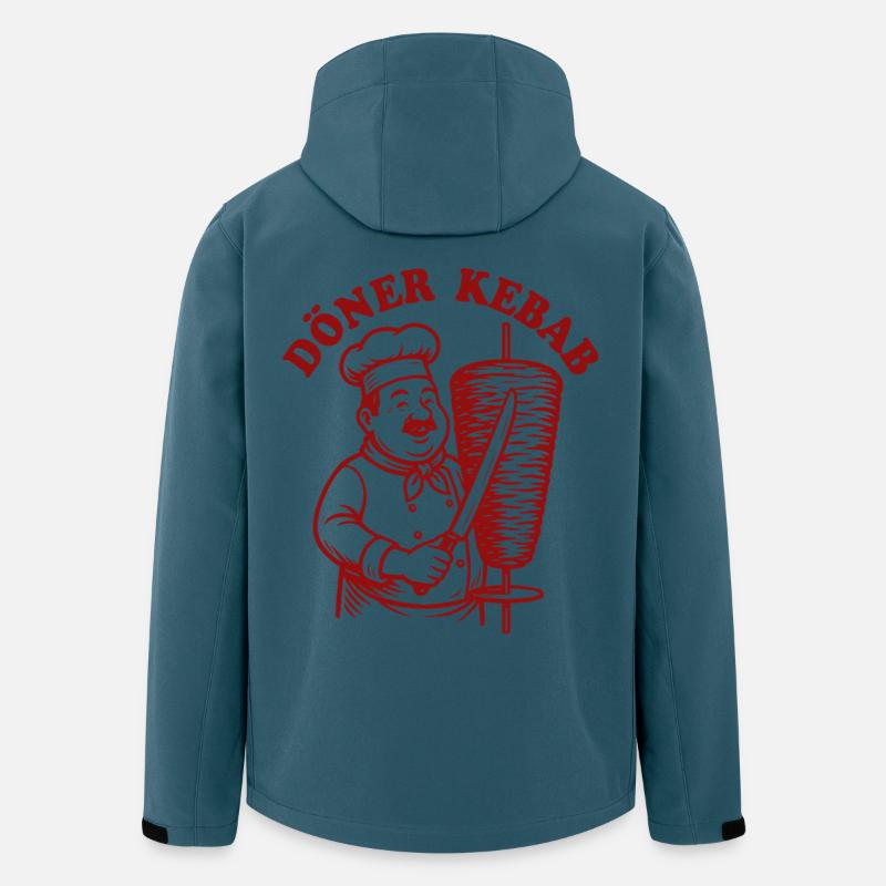 Döner Kebab - Fast Food - Spruch - Recycelte Männer Softshell-Jacke von Stanley/Stella - Dunkles Petrol