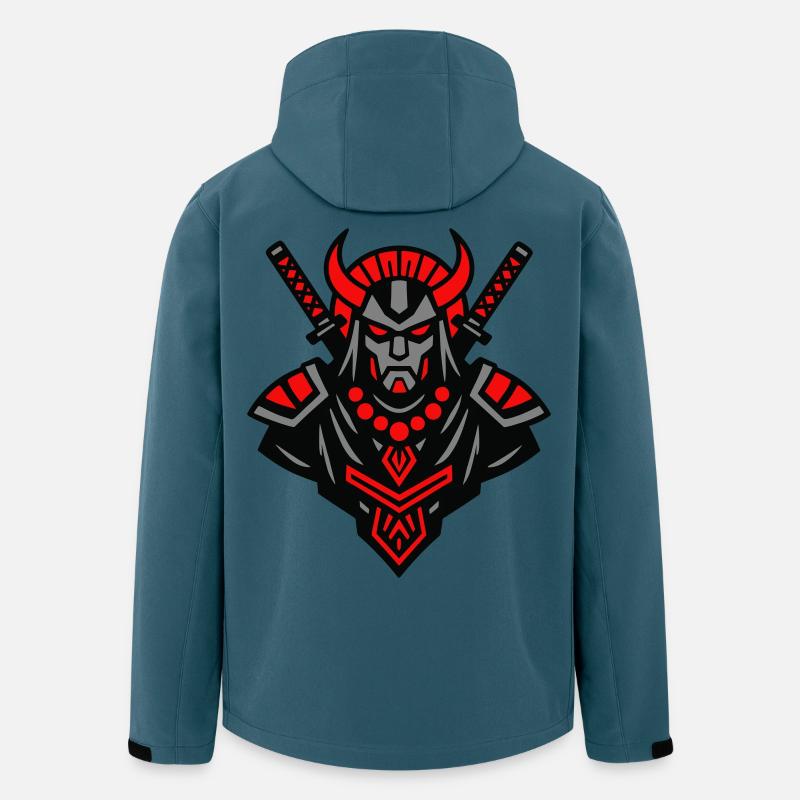 Samurai Devil Warrior - Recycelte Männer Softshell-Jacke von Stanley/Stella - Dunkles Petrol