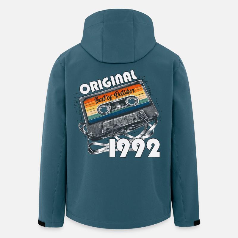 33rd Birthday Cassette October Year 1992 - Men’s Recycled Softshell Jacket by Stanley/Stella - stargazer