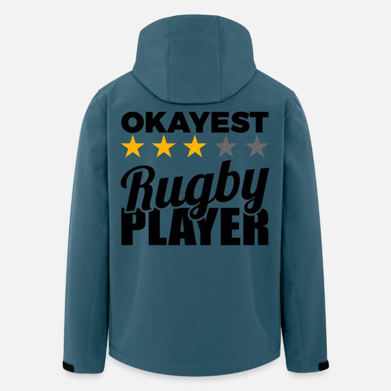 Rugby Spieler - Recycelte Männer Softshell-Jacke von Stanley/Stella - Dunkles Petrol