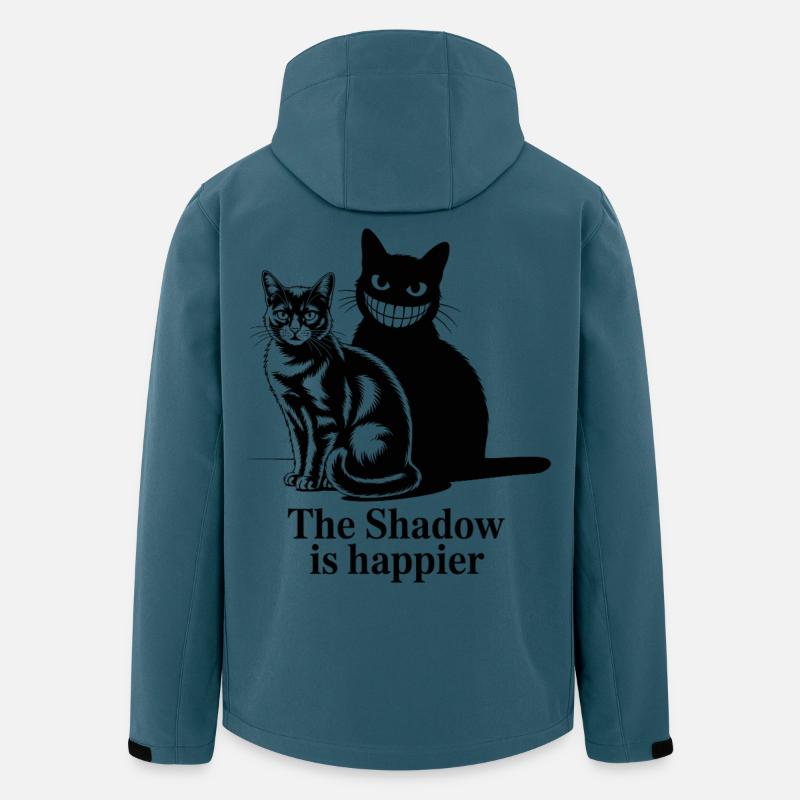 Shadow Cats Silhouette Duo - Recycelte Männer Softshell-Jacke von Stanley/Stella - Dunkles Petrol