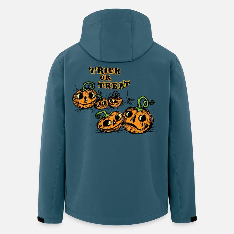 Halloween Trick or Treat Mignon - Veste softshell homme en polyester recyclé Stanley/Stella - bleu pétrole foncé